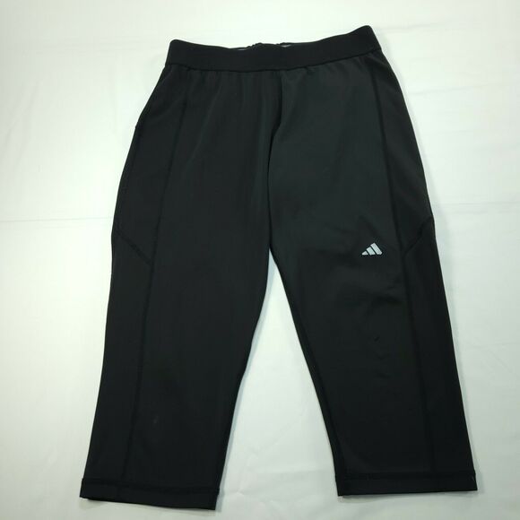 Adidas Techfit Climalite Yoga Running Athletic Leggings Womens Size M Black - Picture 1 of 4